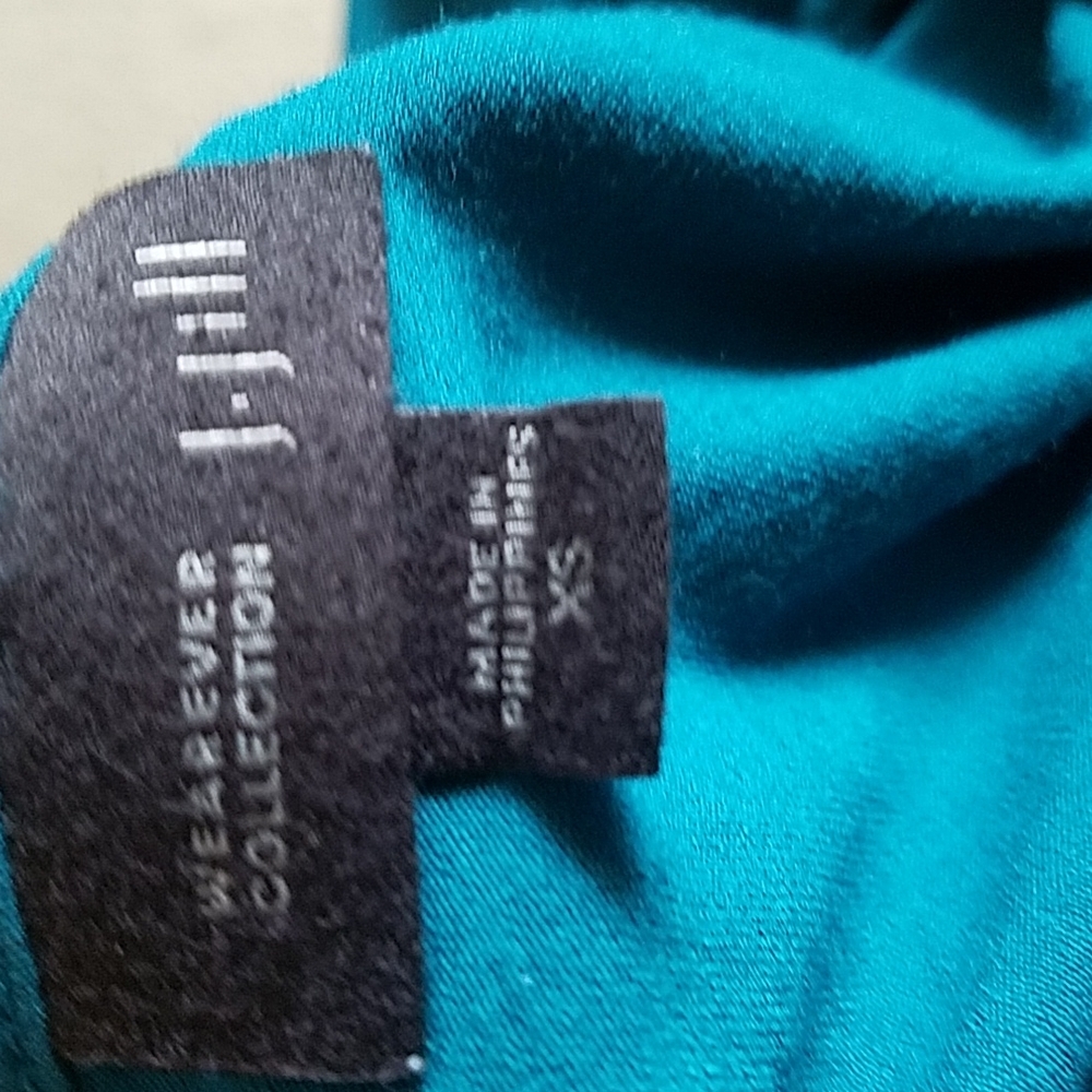 j. jILL, Teal, top, sleeveless, round neck, size XS - Picture 6 of 6